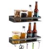 Space-Saving Corner Kitchen Rack-Punch-Free Wall Hanging Aluminum Seasoning Shelf