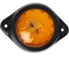Pack of 6 Round Amber LED Trailer Side Marker Lights 12V DC Clearance Signal Lamps for Truck Boat Bus