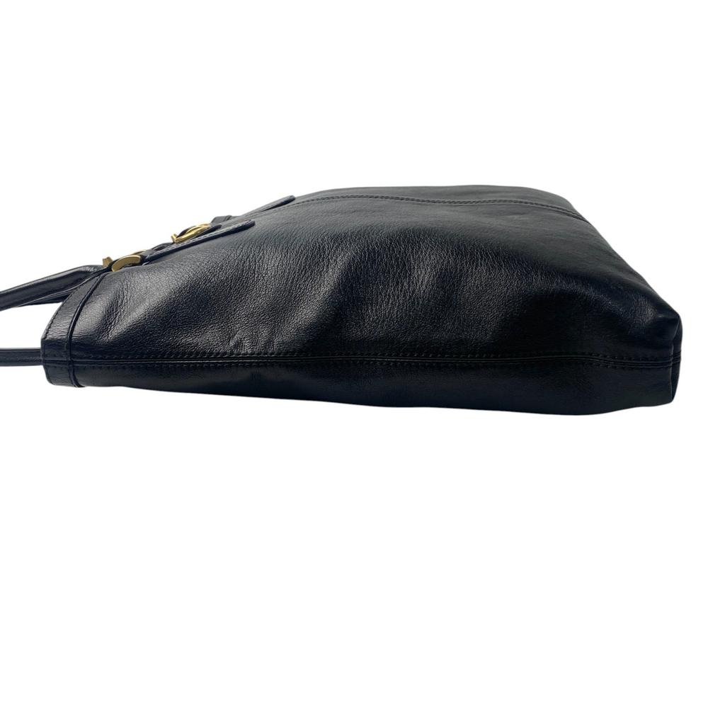 Used GUCCITote Bag Black/gold Leather Women