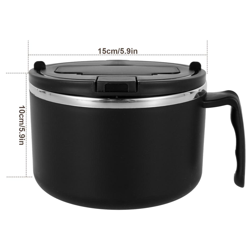 Ramen Bowl, Lunch Container,1200ml Large Thai Soup Bowls, Tableware with Phone Stand, Cereal Bowls for Home, Kitchen, Camping
