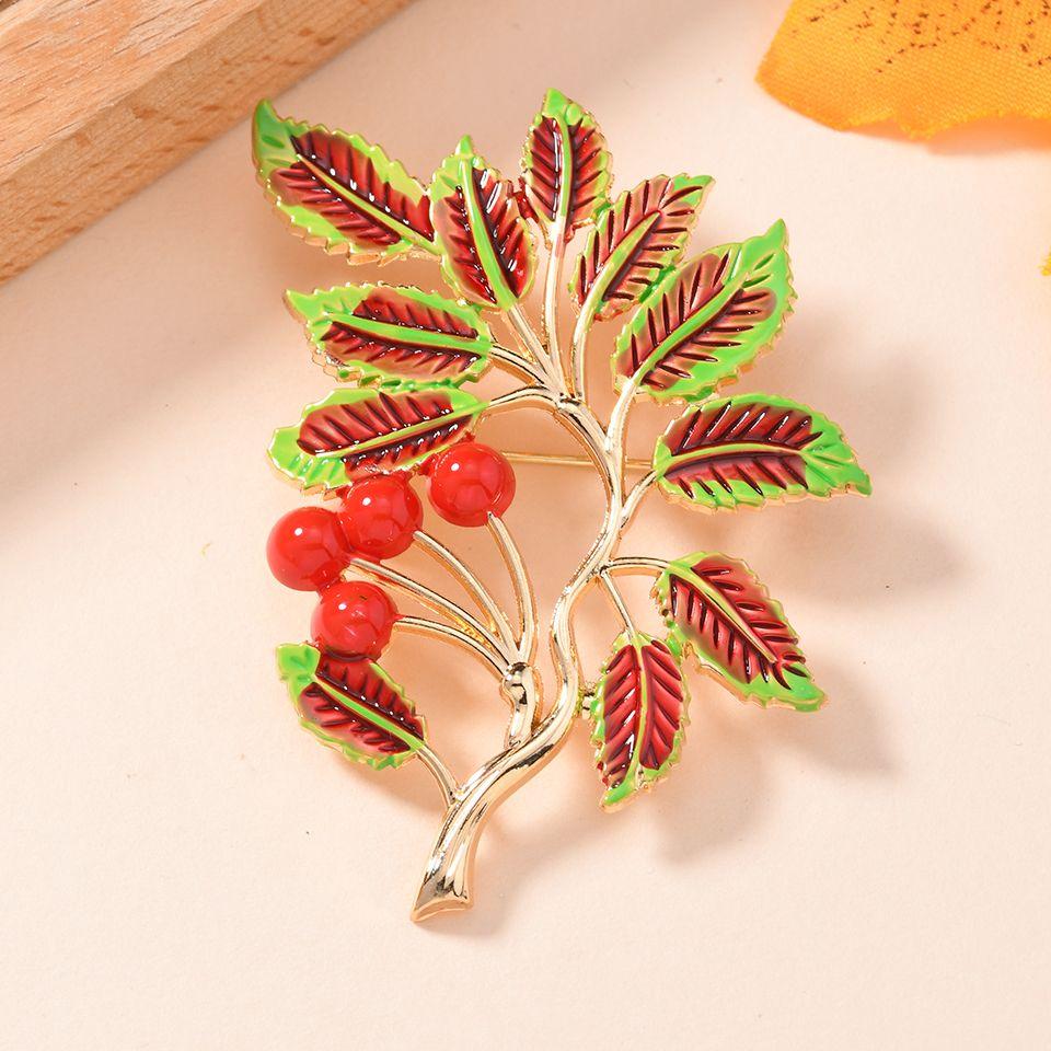 

Women Men Fashion Exquisite Leave Flower Enamel Badges Pin Elegant Lady Clothing Coat Bag Accessories Plant Brooch Corsages