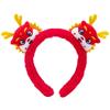 New Cloth New Year Hair Hoop Red Chinese Style Headpiece Dragon Headwear Cosplay Costume Props