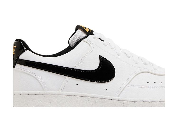 Nike Court Vision Low White Black Metallic Gold