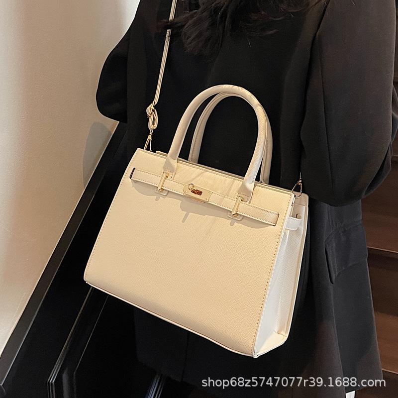 Bag Women's 2025 New Fashion Hand-held Middle-aged Mother Bag Shoulder Platinum Bag Large-capacity Commuter Messenger Women's Bag
