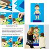 Kids' Felt Body Structure Puzzle Board With Organ Images