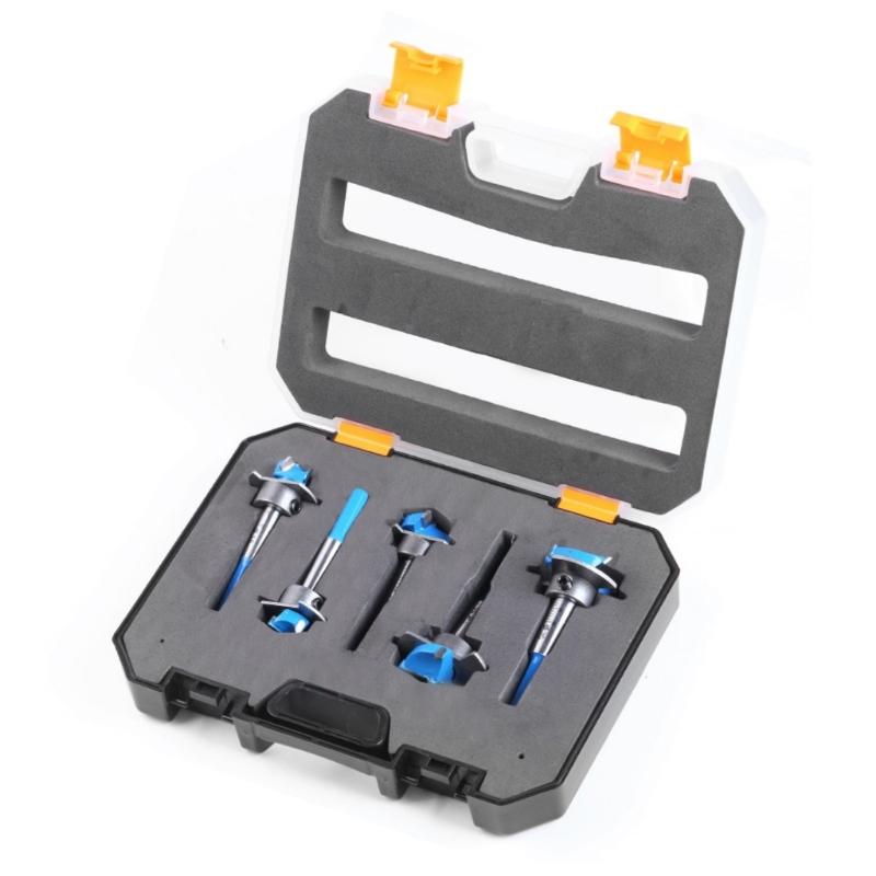 Carbide Tipped Wood Cutter Hinge Hole Opener With Hexagonal Shank For Precise Drilling Control In Furniture Making