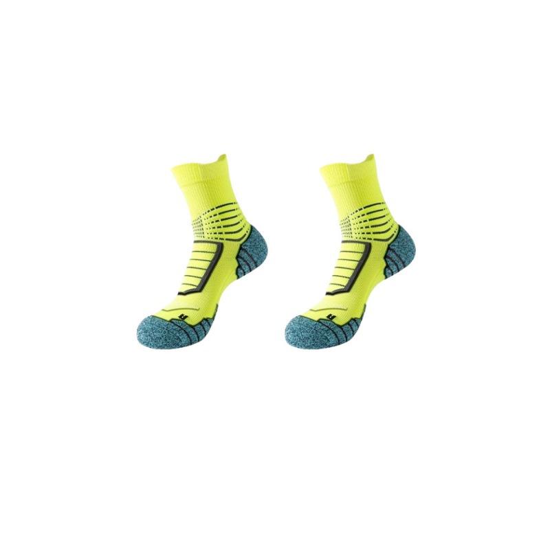 Towel Bottom Socks Men's Mid-calf Spring and Summer Style Thickened Running Sports Men's Style Basketball Professional Badminton Practical Anti-odor