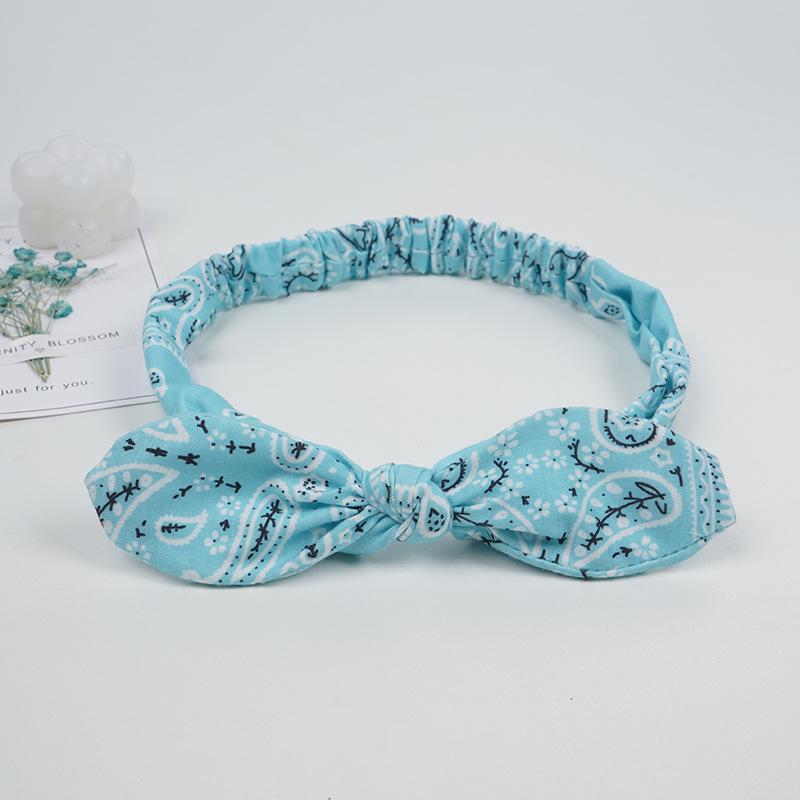 Cross-Border Rabbit Ear Knot Elastic Headband for Women