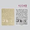 Large Nail Stamping Plates Butterfly Flower Pattern Stainless Steel Stencil Nail Art Stamps Geometry Template Nail Tools