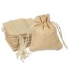 2.7x3.5 Inch Burlap Bags with Drawstring, 50 Pcs Linen Favor Gift Bags Reusable Jewelry Pouch Sacks for Party Christmas Festival, Beige