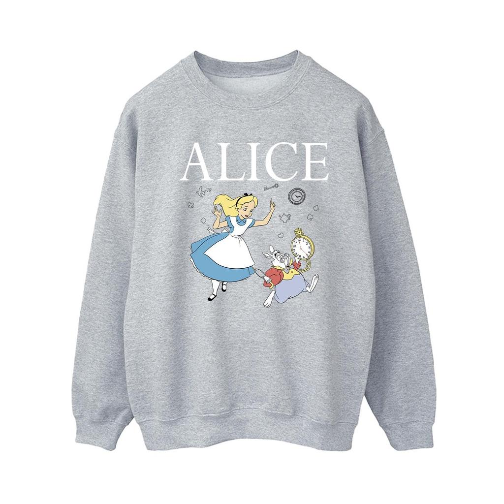 Disney Womens/Ladies Alice In Wonderland Follow The Rabbit Sweatshirt