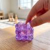 Shiny Maltose Fidget Toys Bright Colors Slow Rising Maltose Squeeze Toy Stress Relief Grape Texture Soft Slow Rebound Malt Cube