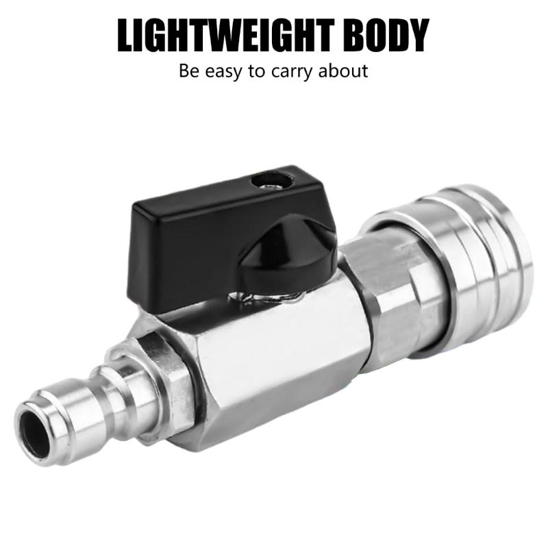 Easy Operate High Pressure Valves Air Flows Control Valves Metal Compressed Air Accessories for Garden Homes Use