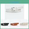 Chic And Simple Pu Leather Women's Buckle Belt Ideal For Fashionable Dress Outfits