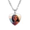 Collana Principessa Disney Frozen Bambini Anime Figure Principessa Elsa Anna Ciondolo Amore Gioielli Accessori Regalo Compleanno Bambini
