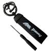 [Keychain One] Keychain for Jimny Jimny Sierra Jimny JB64 Carbon Keyed Key Chain Key Holder Case (Color: Black)