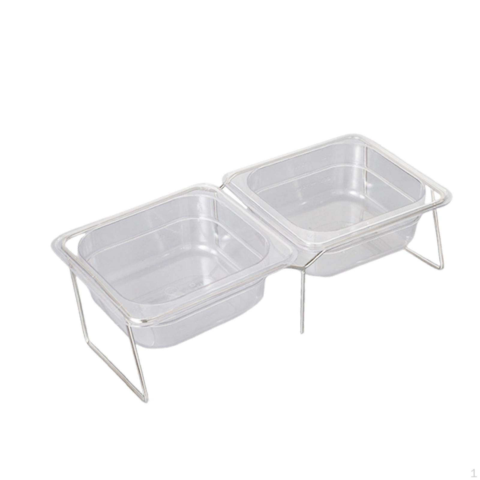 

Акриловая миска для кормления собак с наклонным дизайном, наклон 15 градусов, устойчивое основание, подставка для поддержки шеи в комплекте double bowl