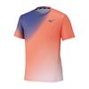 Tennis Badminton Wear Dry Aeroflow Game Shirt 62JAD500 Unisex Lava Orange S [Mizuno]