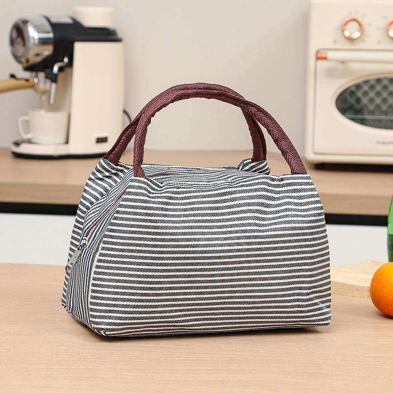 Simple Lunch Box Bag Student Bento Bag Portable Thermal Insulated Lunch Box Insulation Bento Pack Student Bento Lunch Handbag