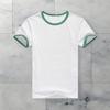 Herren Sommer-Sport-T-Shirt, kurzärmelig, O-Ausschnitt, Schweißabsorption, schnell trocknend, weich, atmungsaktiv, Kontrastfarbe, elastisch, Werbeshirt, Sport-Meet-Top