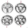 304 Stainless Steel Sectioned Food Serving Tray For