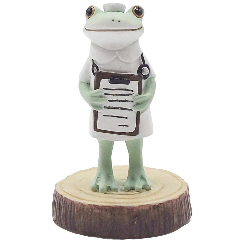 Tea Life Daikai Copeau Frosch Maskottchen Krankenschwester Copomi Wiederbelebte Version Polyresin Figur Miniatur Dekoration B3,5 T3,3 H4,8 cm 621565