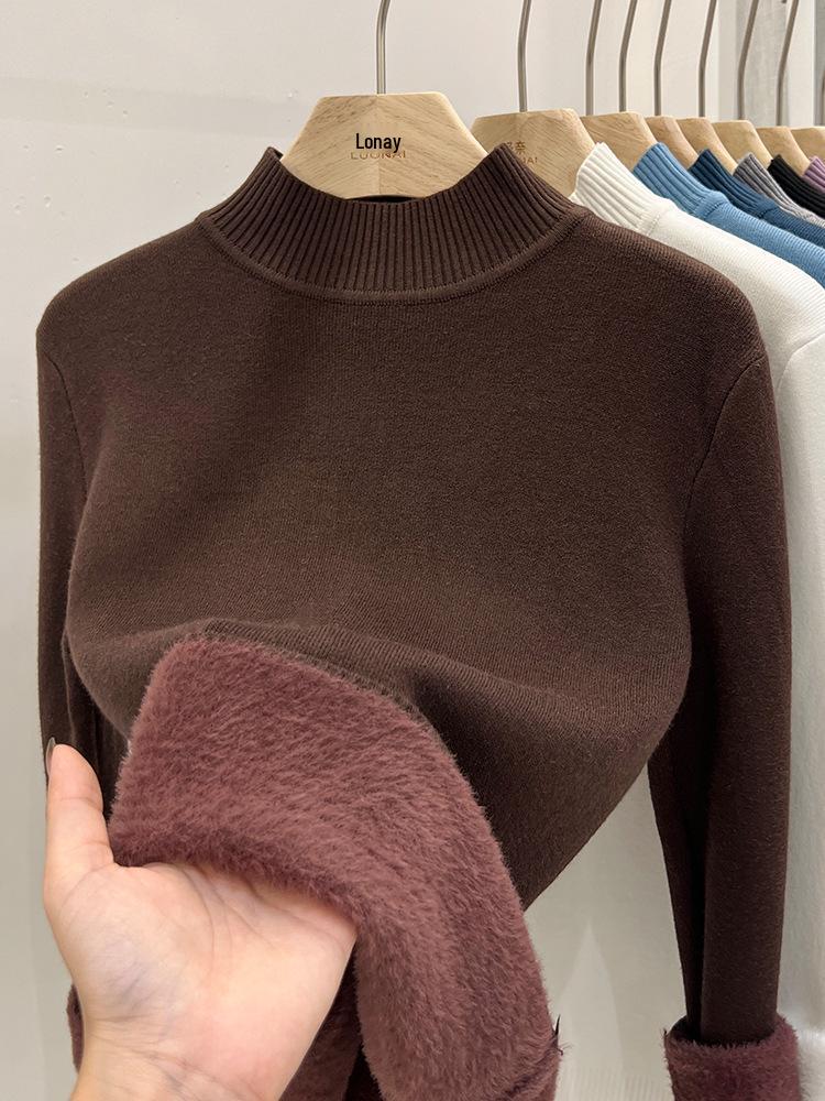 Plus Size Cartoon Knit Pullover Sweater: Cute, Loose Fit, Mid-Length, Perfect for Autumn/Winter.