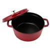 Staub Pico Cocotte Round 24cm 1102406 Two Handed Pot Enamel Pot Rund Brater Cherry Pico Cocotte Pot Stylish Cookware Kitchen Supplies [Staub]