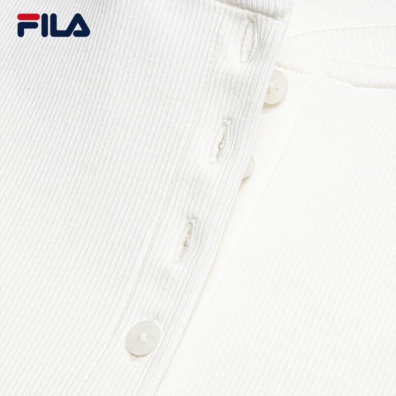 Fila Women's Slim Fit Long Sleeve Henley Top