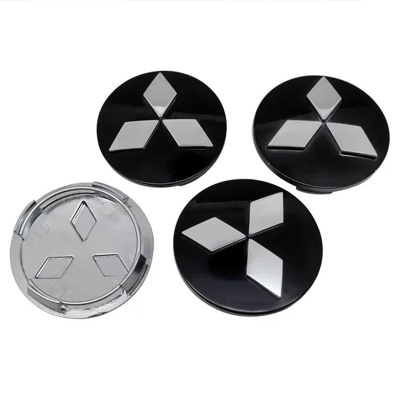 Per Mitsubishi Ralliart Lancer ASX Colt Pajero Outlander Eclipse Delica Set da 4 Pezzi Tappi Centrali per Mozzi Ruota Auto Coprimozzi Accessori