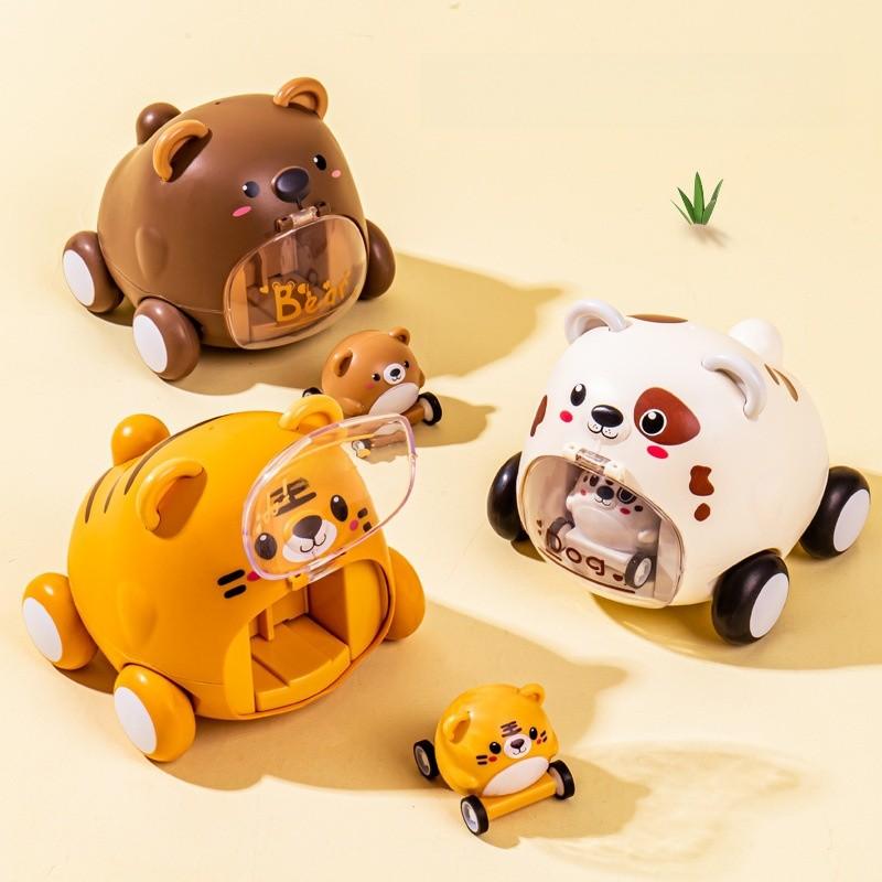 Animal Themed Inertia Toy Car For Kids With Interactive Play And Durable Plastic Material