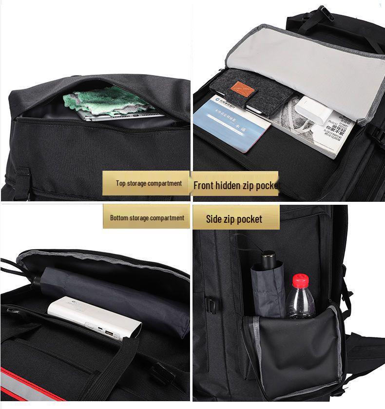 130L Εξαιρετικά Μεγάλο Αδιάβροχο Ταξιδιωτικό Σακίδιο Πλάτης για Άνδρες - Ιδανικό για Πάπλες, Αποσκευές, Υπαίθρια Αθλήματα και Ορειβασία.