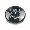 Auto interiér-Černá lišta krytu tlačítka motoru Start Stop pro BMW E90 E92 E93 2009-12