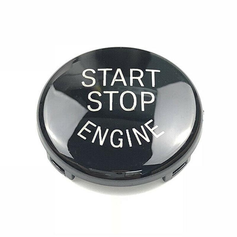 Auto interiér-Černá lišta krytu tlačítka motoru Start Stop pro BMW E90 E92 E93 2009-12