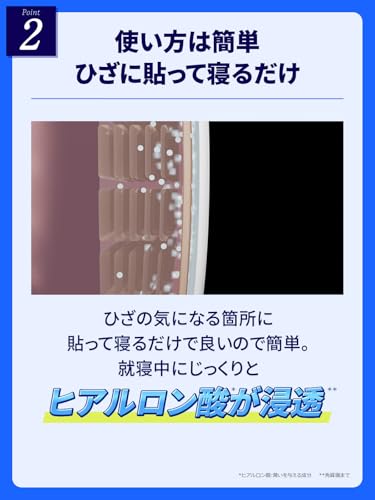 Hyaluronic Acid Knee Patch with Knee Support: Low-Molecular-Weight Hyaluronic Acid Penetrating Sheet "HyaloAid" by Kita no Kaiteki Kobo