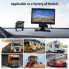 Hodozzy Backup Camera Kit with LCD Monitor and 2 Rearview IP68 18 IR Night and Cable for Parking or Caravan 7-inch Cameras, Waterproof, Vision, 4-Pin
