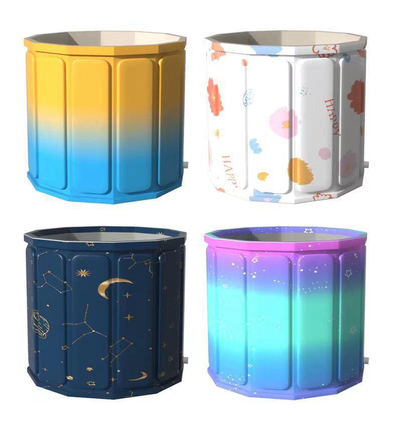 Extra große faltbare Badewanne für Erwachsene und Babys: Keine Installation, Verdickter Einweich- und Schwimmeimer