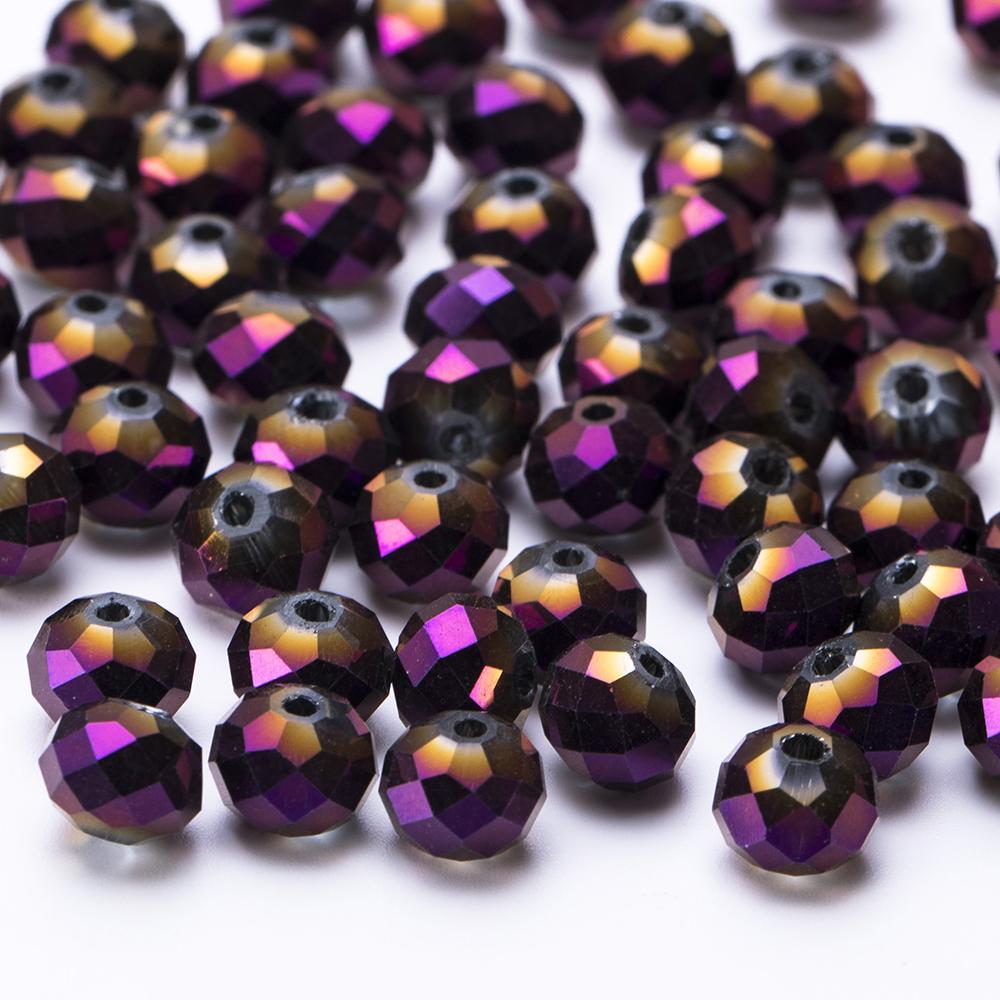 4 6 8 MM Austrian Round Rondelle Crystal  Beads For DIY Bracelet Jewelry Making Supples Accessories Wheel Faceted Glass Beads 4mm-115-120pcs