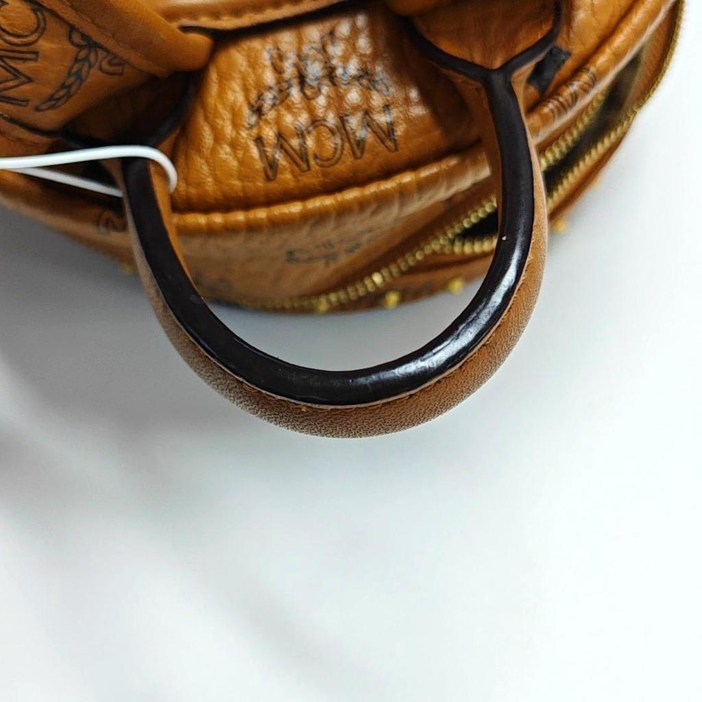 [Pre-Owned] Studded Monogram Print Faux Leather Mini Backpack - Good #1RTZ1QD