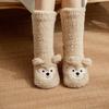 Thickened Thermal Socks Coral Fleece Leg Covers Warm Floor Socks  Christmas Gift