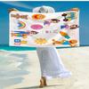 Ultra-Soft Beach Towel with Ms. Rachel Theme,Ideal for Pool - Camping, Diving - Perfect Travel Essential, Vibrant Beach Towel.