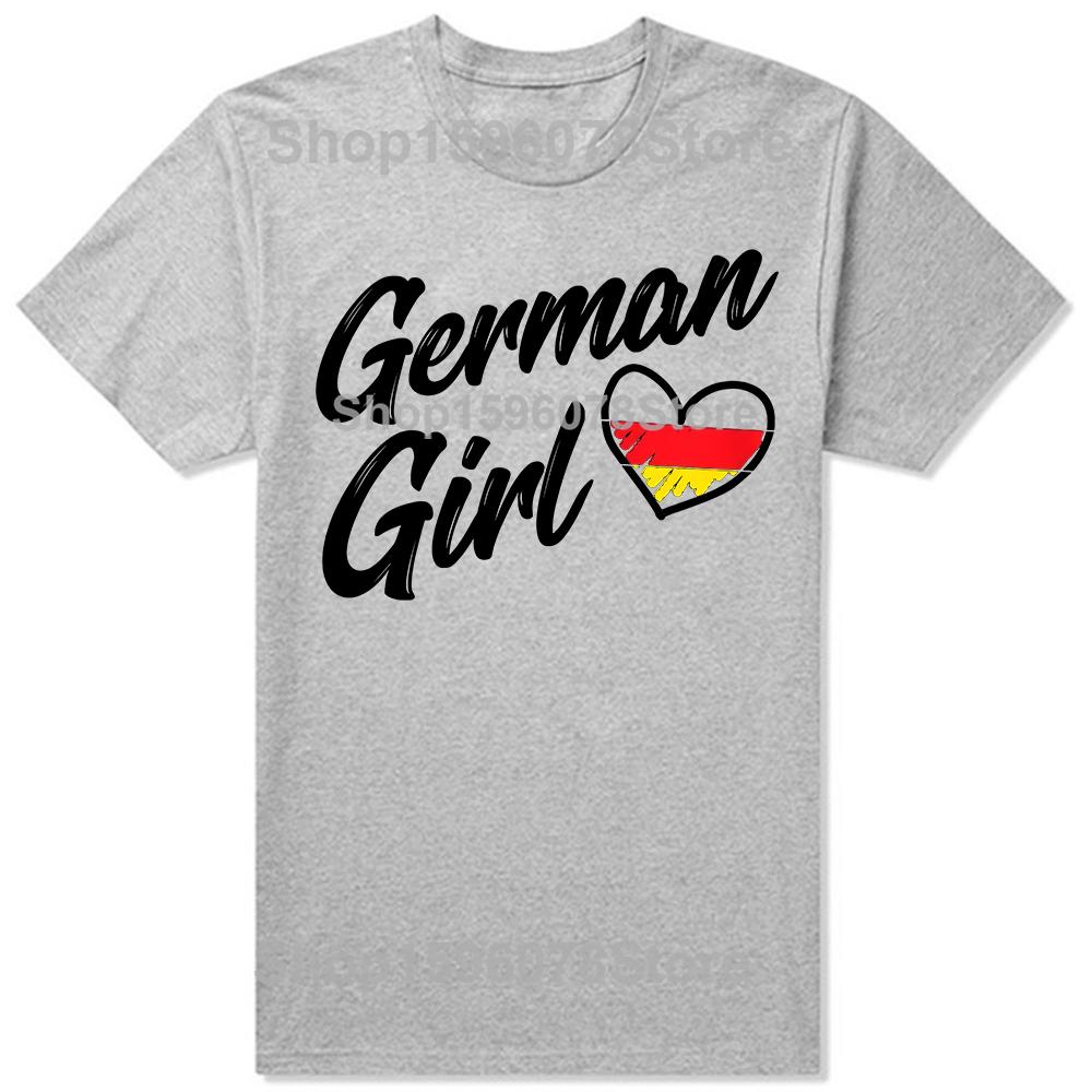 Funny Germany Funny Deutschland Flag German Girl Tshirts Men Womens Fashion Casual Tshirt 100 Cotton Loose Oversized T Shirt