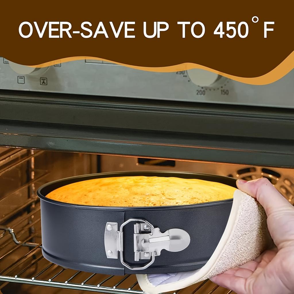 Cake Mold Baking Tool Non Stick Cheesecake Pan - with Detachable Bottom and Leak Proof Spring Design