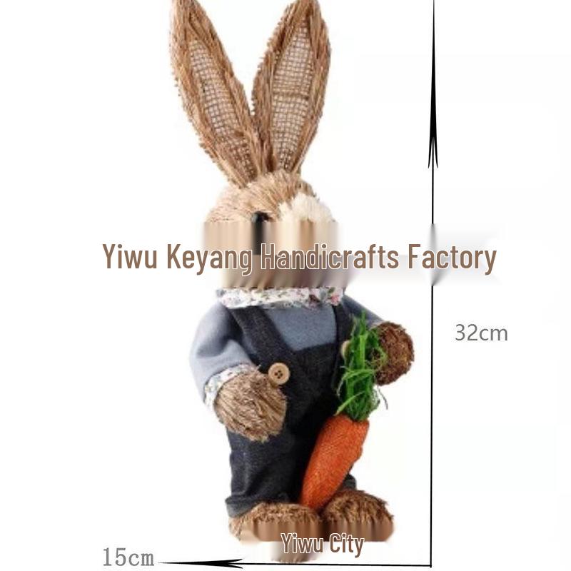 Easter Bunny Cattail Rabbit Ornaments - Home, Mall, and Garden Decor