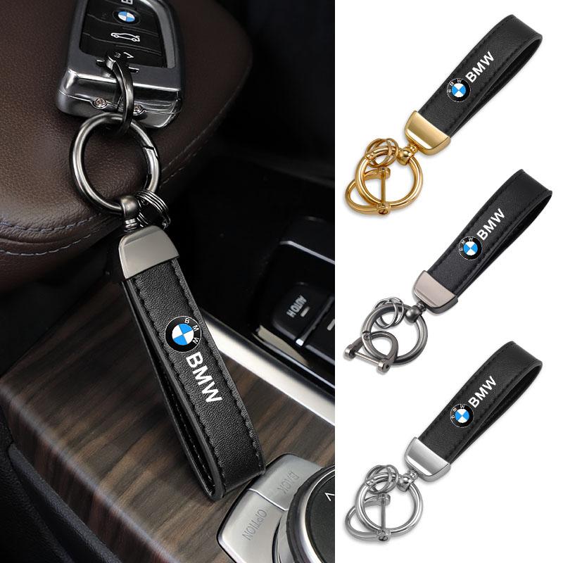 Top Quality Metal Keyring Leather Car Emblem Keychain Key Ring For BMW F12 F13 G11 G12 G08 E89 E86 F26 F16 F40 G30 F10 F20 F46 Rlzh86