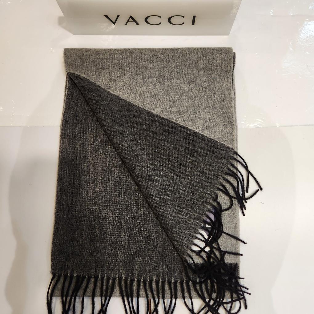 Men's Winter All Wool Light Gray Dark Gray Double-Sided Long Muffler VM1N4BR120G0