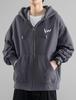 Long Fleece Upper Warm Mountain Kangaroo Pocket Design Design Sleeve Rib Mountain Climbing Active [NEKORA] Men's Parka, Zip-up, Hooded, Outerwear,
