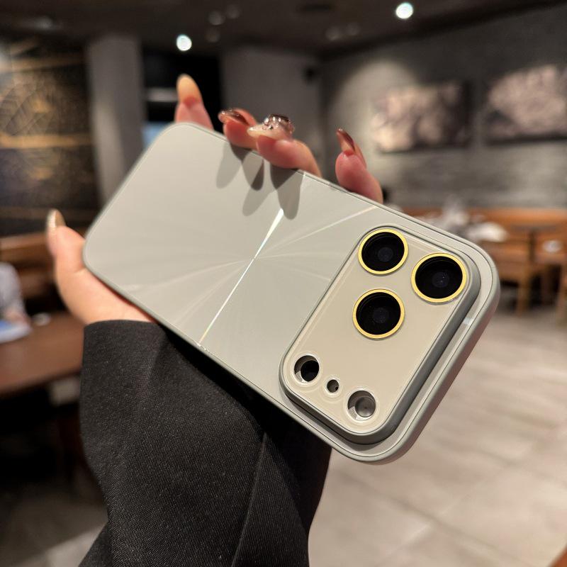 Aurora Apple iPhone 17 Pro Max Case with Dazzling CD Texture and Full Coverage 16 Lens Film - Anti-Drop Protection