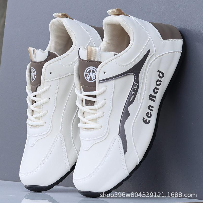 Pantofi sport pentru bărbați, toamnă, suprafață din piele impermeabilă, 2024, pantofi sport noi, geantă pentru bărbați, fund antiderapant, pantofi casual la modă pentru tată