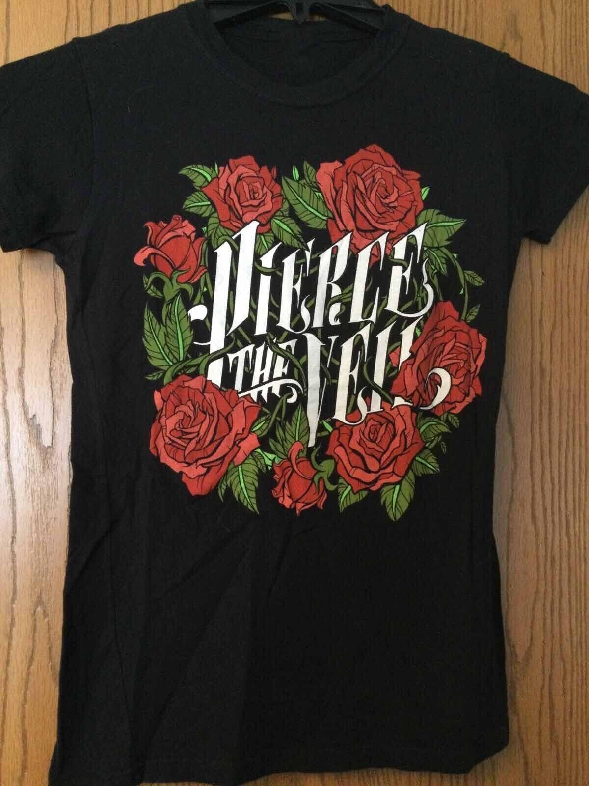 Pierce The Veil Band Rose Shirt Short Sleeve Black Unisex S-2345XL EM0393 XXXL